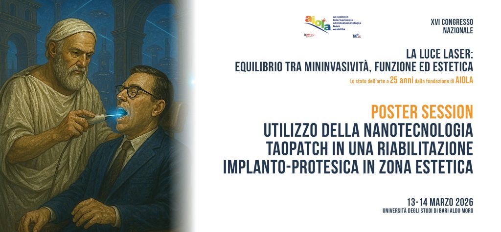 Utilizzo della nanotecnologia TAOPATCH in una riabilitazione implanto-protesica in zona estetica